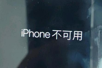 新兴镇苹果服务网点分享锁屏界面显示“iPhone 不可用”如何解决 