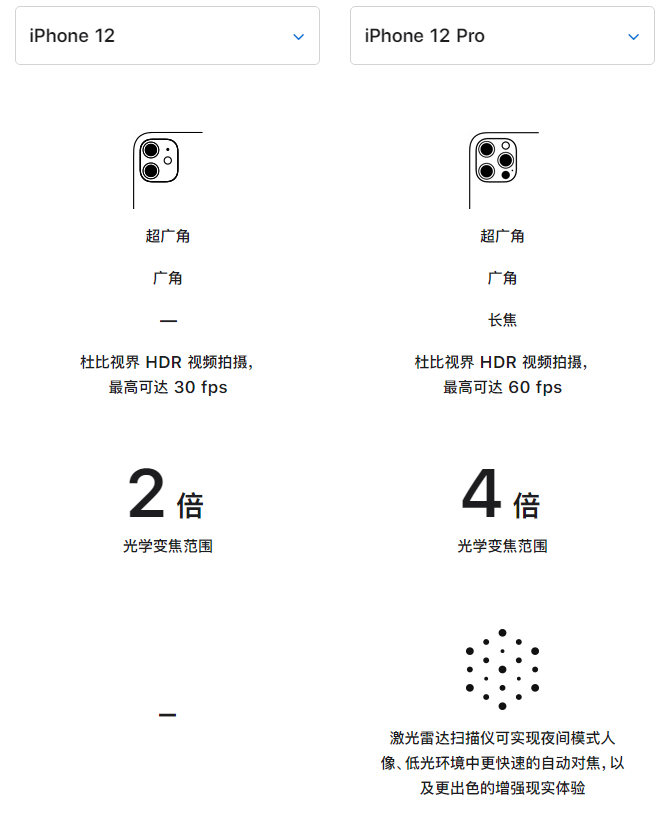 新兴镇苹果手机维修分享苹果 iPhone 12 与 iPhone 12 Pro 选哪款 